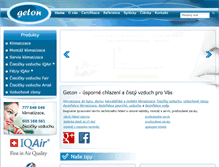 Tablet Screenshot of geton.cz